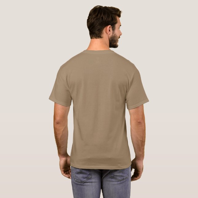 Camiseta T-shirt castanha (Parte Traseira Completa)