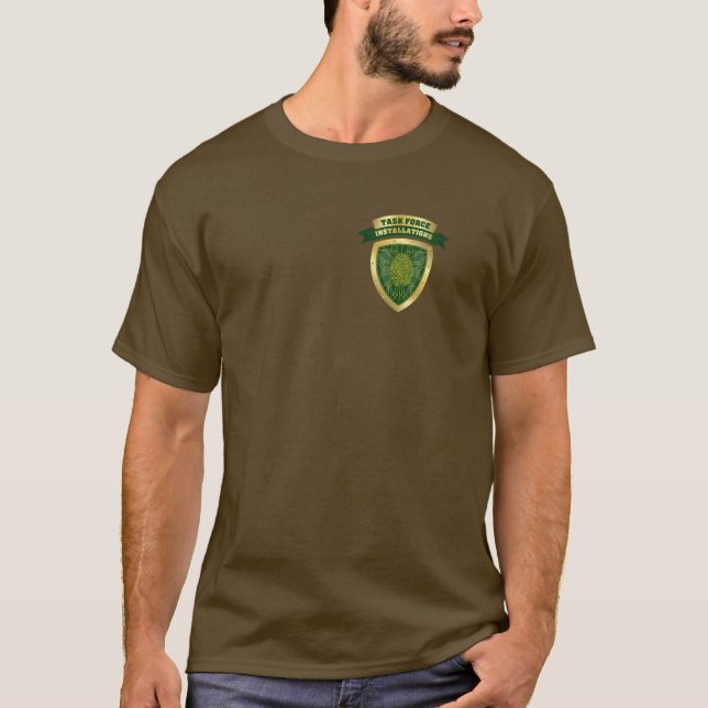 Camiseta T-Shirt castanho TFI (Frente)