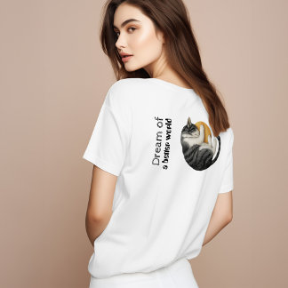 Camiseta T-Shirt Cat | Presente personalizado para amantes 