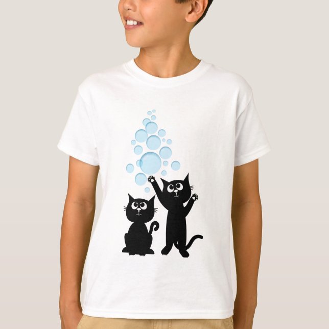 Camiseta t-shirt cats for kids (Frente)