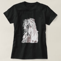 T-Shirt Cavalo Branco
