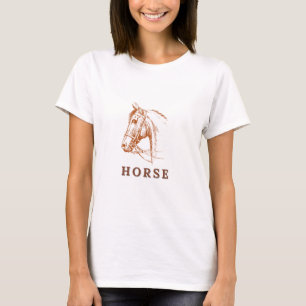 Camiseta T-Shirt Cavalo Livre de Corrida