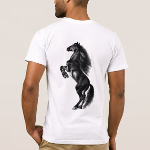 Camiseta T-Shirt Cavalo Selvagem Negro