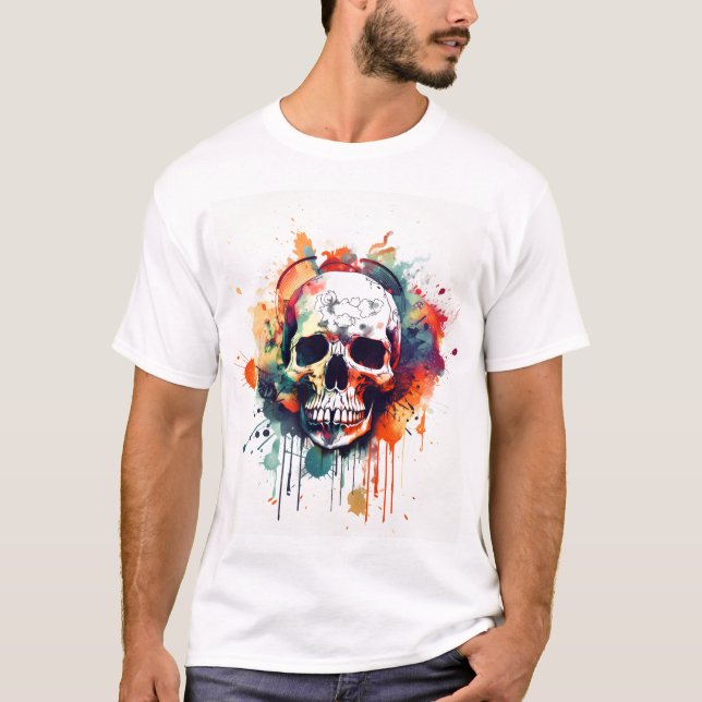 Camiseta T-Shirt Caveira (Frente)