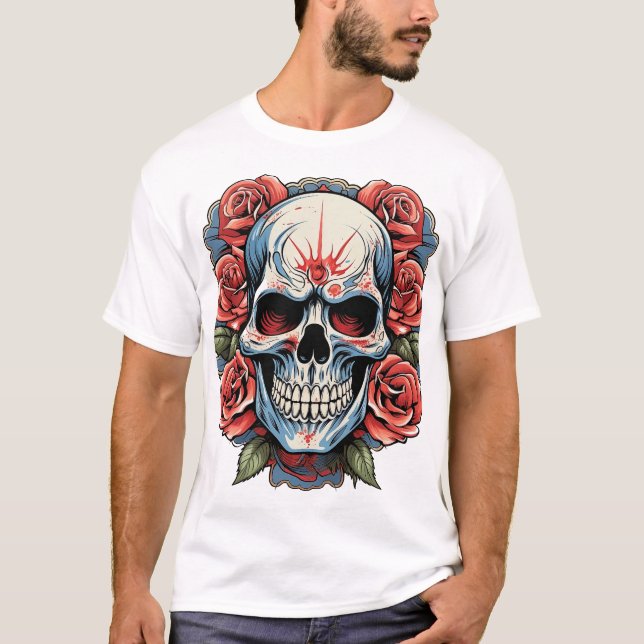 Camiseta T-Shirt Caveira (Frente)