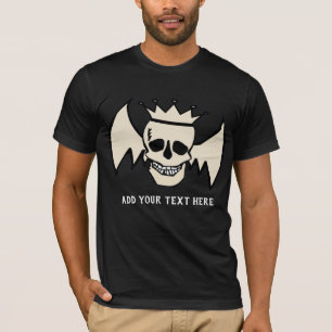 Camiseta T-Shirt Caveira e Asas