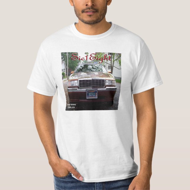 Camiseta T-shirt cd do primeiro álbum de Sic1Eight (Frente)