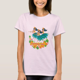 Camiseta T-shirt celestial das senhoras de Hula