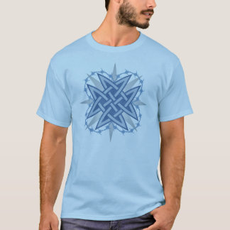 Camiseta T-shirt celta azul do "Weave"