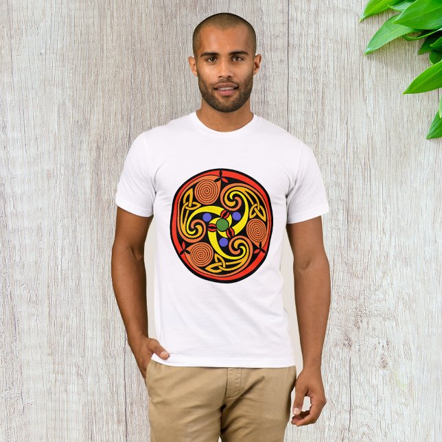 Camiseta T-Shirt Celtic Spiral Mens (Criador carregado)