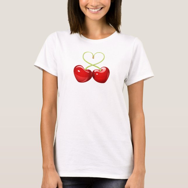 Camiseta t-shirt “cereja-coração " (Frente)