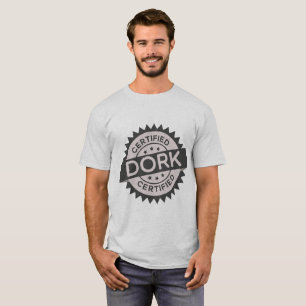 Camiseta T-shirt certificado do Dork