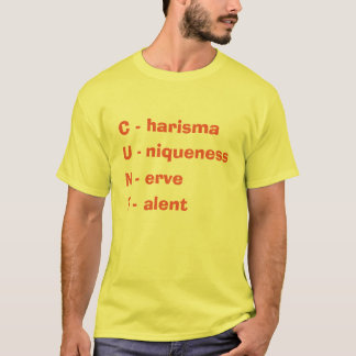 Camiseta T-shirt Charisma Uniquity Nerve and Talent