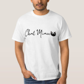 Camiseta T-SHIRT Chat Miaou tête de chat