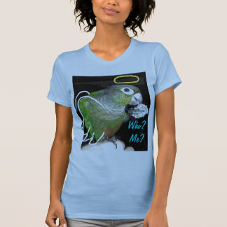 Camiseta T-shirt cheeked verde do anjo/diabo