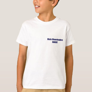 Camiseta T-shirt Cheerleading masculino da juventude