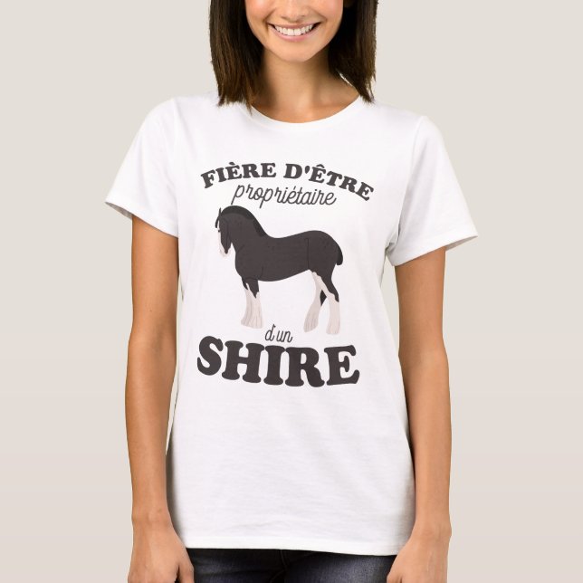 Camiseta T-shirt Cheval percheron 2 (Frente)