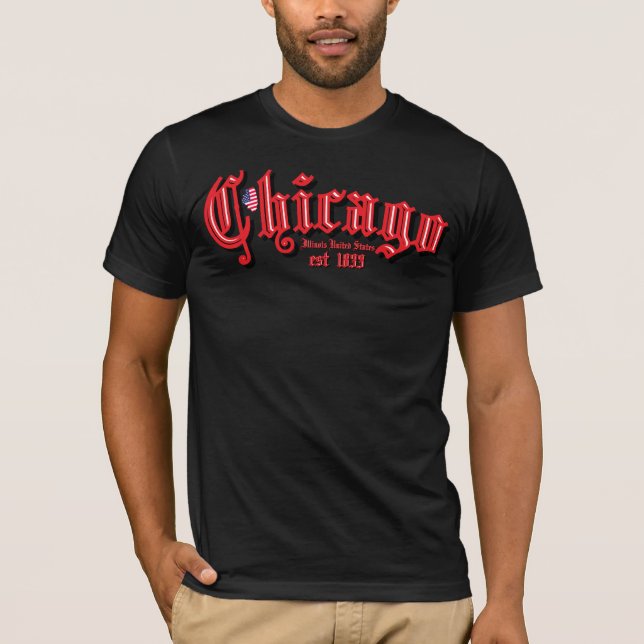 Camiseta T-Shirt Chicago est 1833 (Frente)
