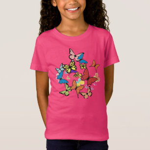 Camiseta T-Shirt Children borboleta com padrão