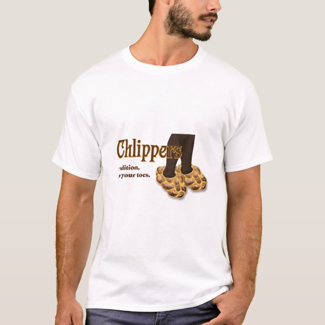 Camiseta T-shirt Chlippers (tom de pele escura) (Frente)