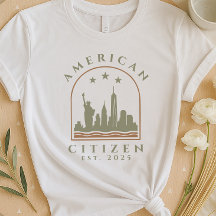 T-Shirt cidadão americano | Ano Estabelecido
