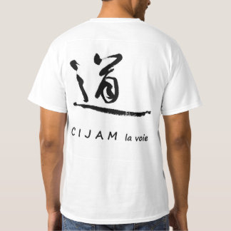 Camiseta T-shirt CIJAM com logotipo na costas