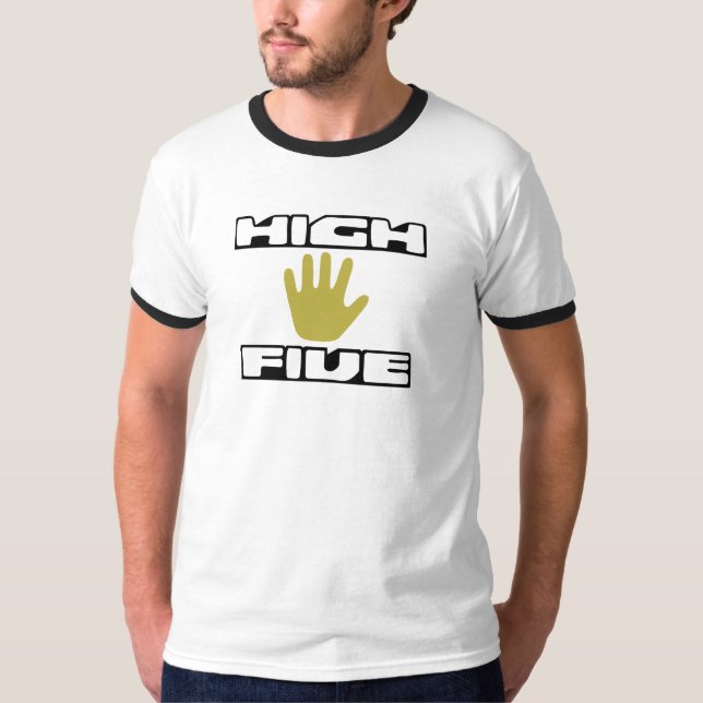Camiseta T-shirt cinco alto (Frente)