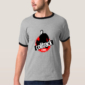 Camiseta T - shirt cinzento colo preto