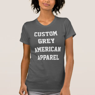 Camiseta T-SHIRT CINZENTO do PESCOÇO de GRUPO das mulheres