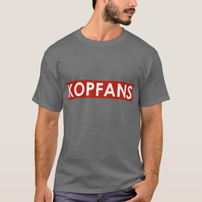 Camiseta T-shirt cinzento escuro de Kopfans (Frente)