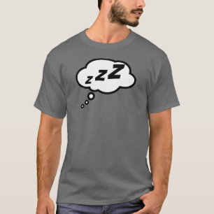 Camiseta t-shirt cinzento escuro do balão do zZZ…