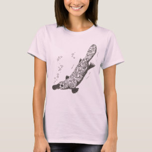 Camiseta T-shirt cinzento gráfico animal de Platypus