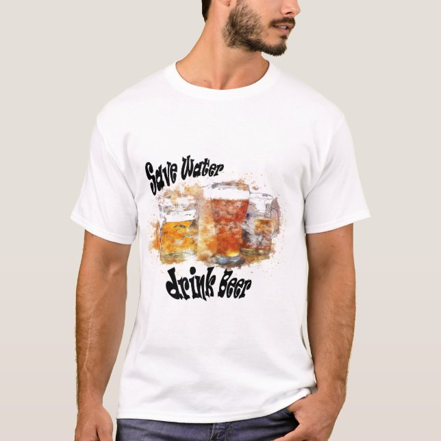 Camiseta T - shirt citação funny engraçado beer bobinar (Frente)