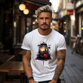 Camiseta t-shirt citrouille, effrayant, halloween