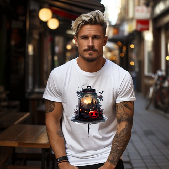 Camiseta t-shirt citrouille, effrayant, halloween (Criador carregado)