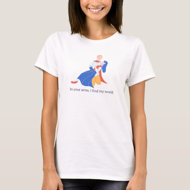 Camiseta T-shirt clássica com humor romântico (Frente)