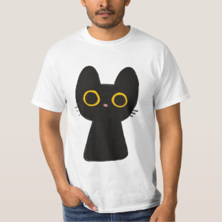 Camiseta t-shirt clássica, desenho animado de gato