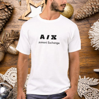 Camiseta t-shirt clássica do logotipo A/X Armani Exchange