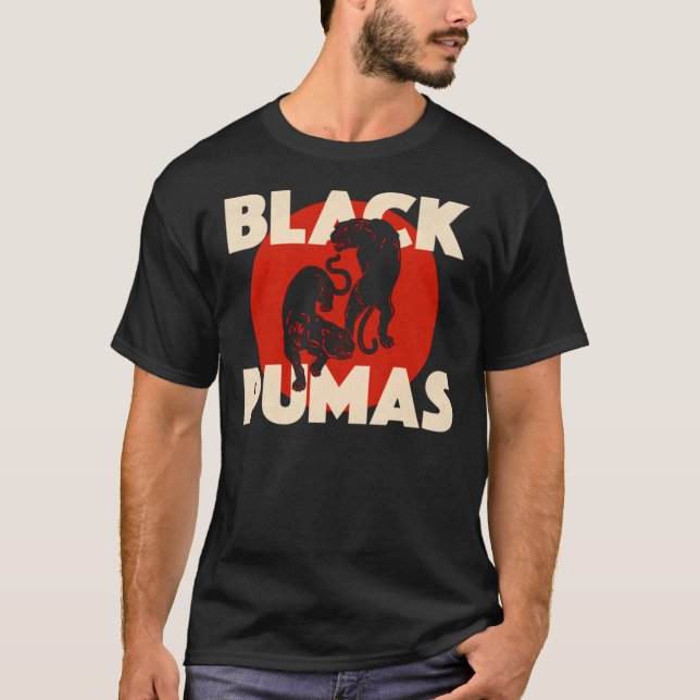 Camiseta T-Shirt Clássica PUMAS NEGRA (Frente)