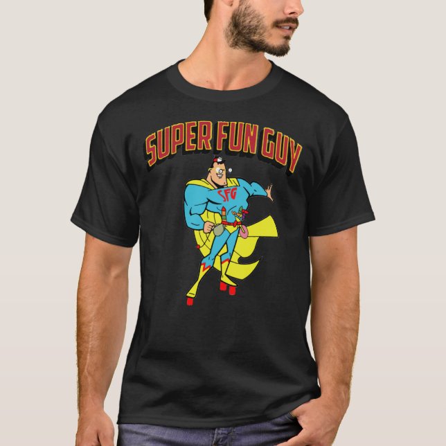Camiseta T-Shirt Clássico da Cara Super Divertida (Frente)