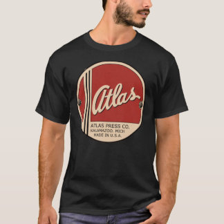 Camiseta T-Shirt Clássico da Empresa de Imprensa Atlas