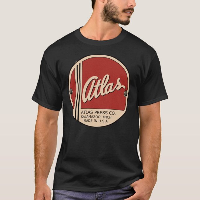 Camiseta T-Shirt Clássico da Empresa de Imprensa Atlas (Frente)