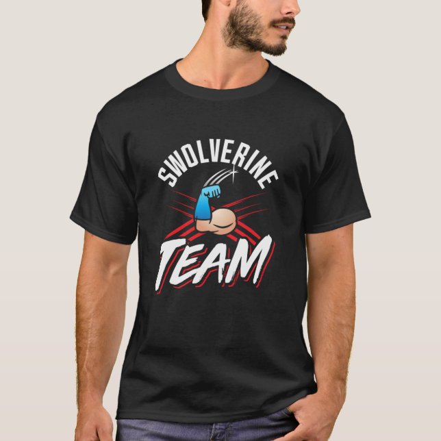 Camiseta T-Shirt Clássico da Equipe Swolverine (Frente)