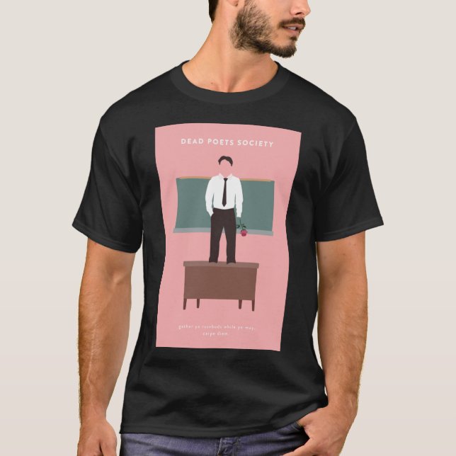 Camiseta T-Shirt Clássico da Sociedade dos Poetas do morto (Frente)