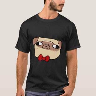 Camiseta T-Shirt Clássico De arco Tie Pug Face 598