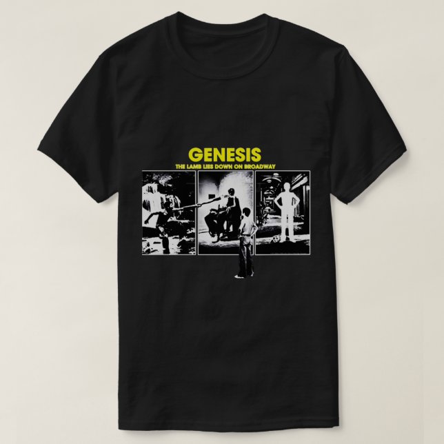 Camiseta T-Shirt Clássico de Banda Genesis (Frente do Design)