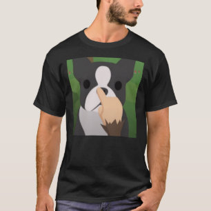 Camiseta T-Shirt Clássico de cabeça grande e sorrateira