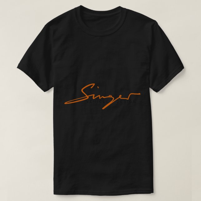 Camiseta T-Shirt Clássico de DESIGN de VEÍCULO SINGER (Frente do Design)