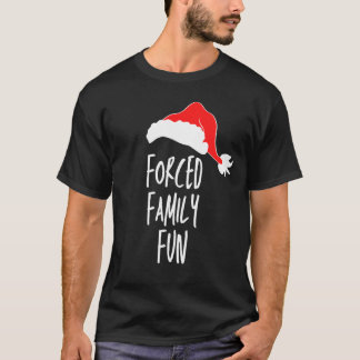 Camiseta T-Shirt Clássico de Diversão da Família Forçada