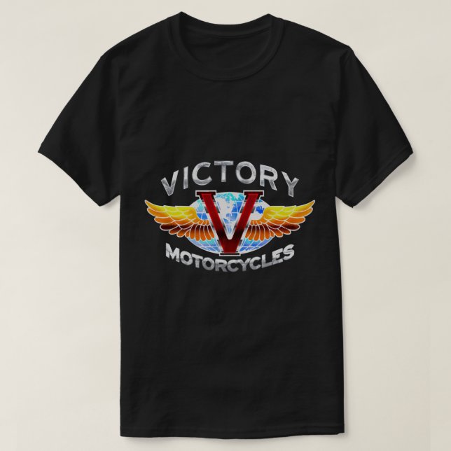Camiseta T-Shirt Clássico de Motociclos Vitória (Frente do Design)